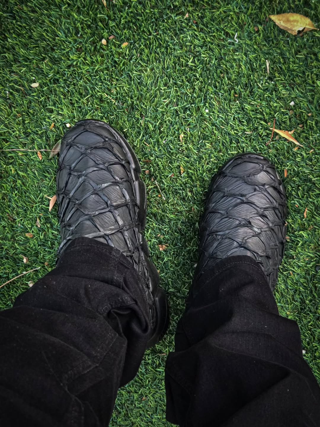Fish skin sneakers