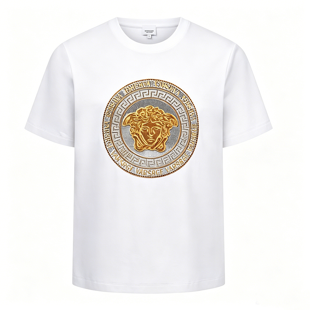 Luxury sparkling rhinestone T-shirt