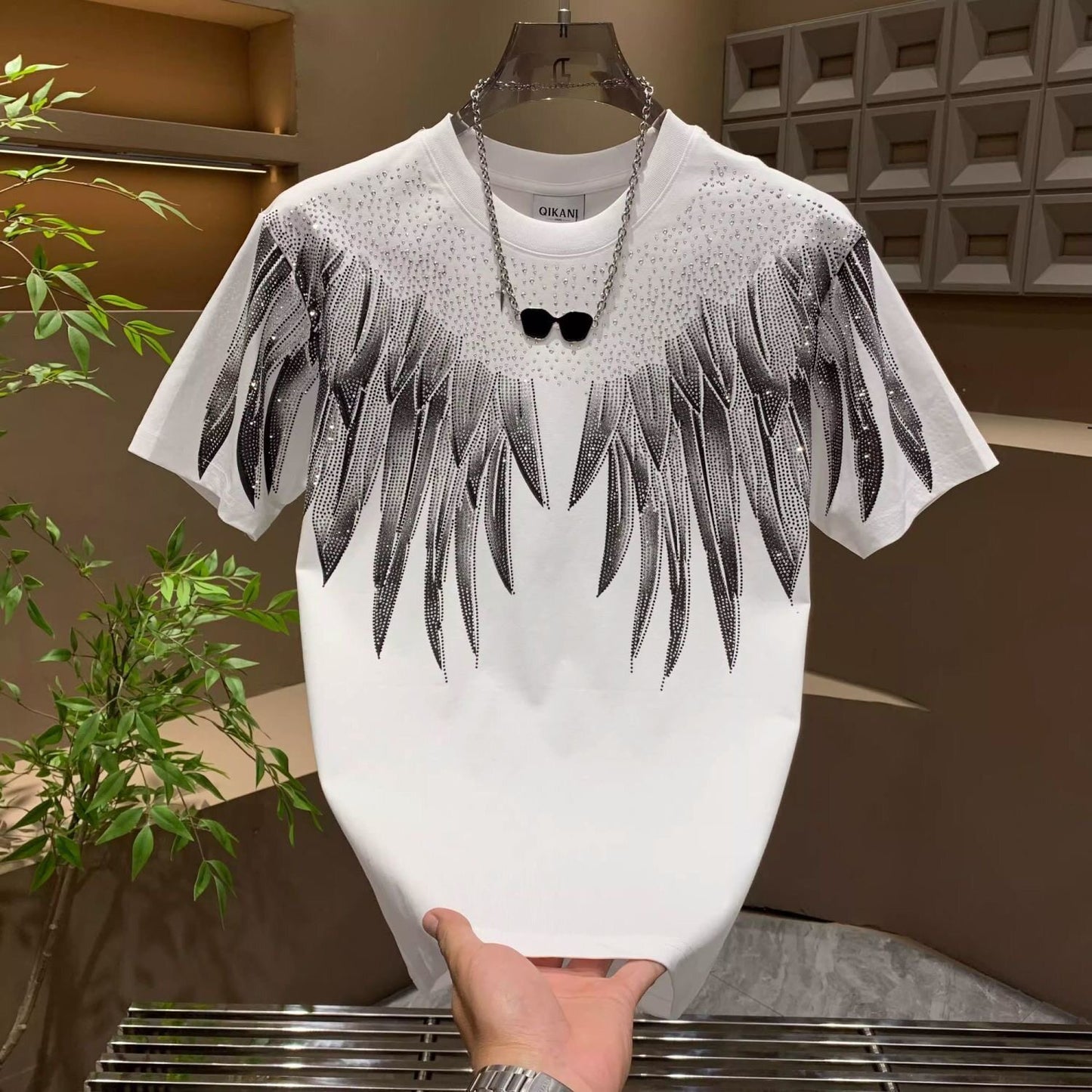 Angel Wings Rhinestone T-shirt