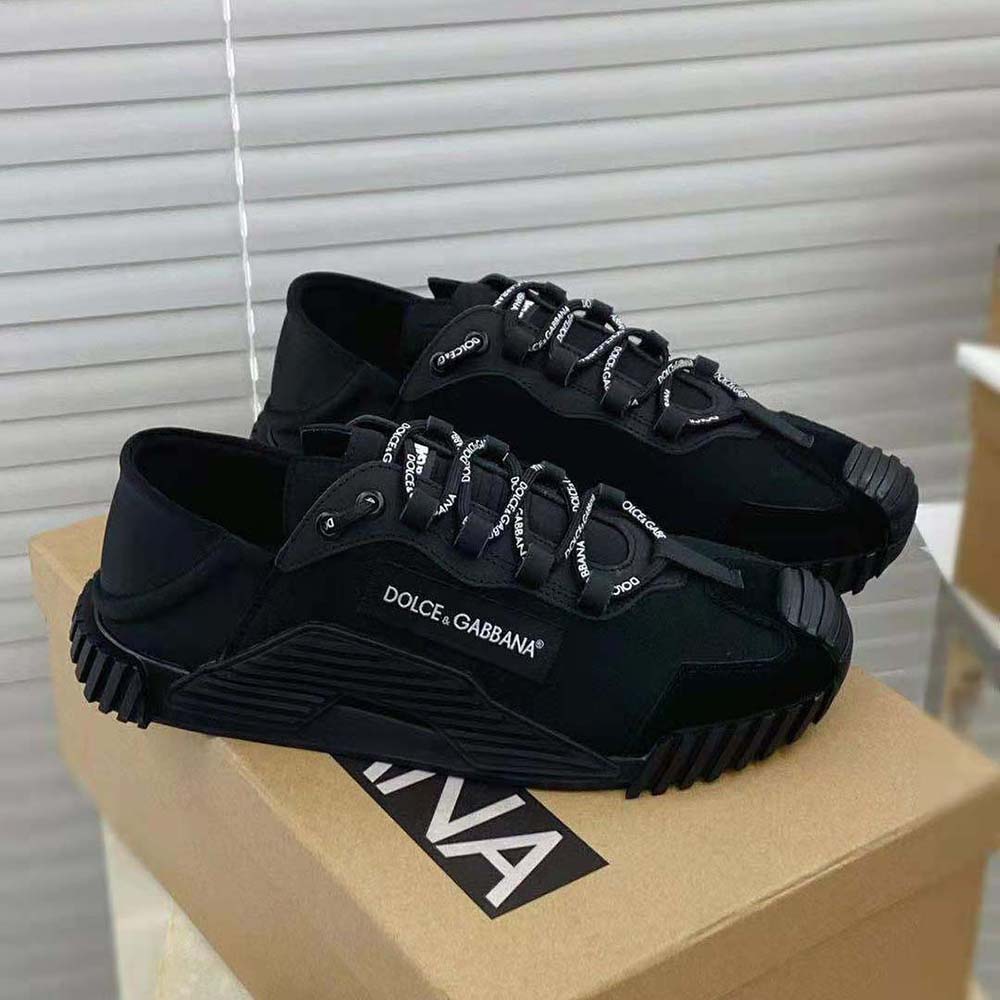 Women's black canvas slip-on sneakers