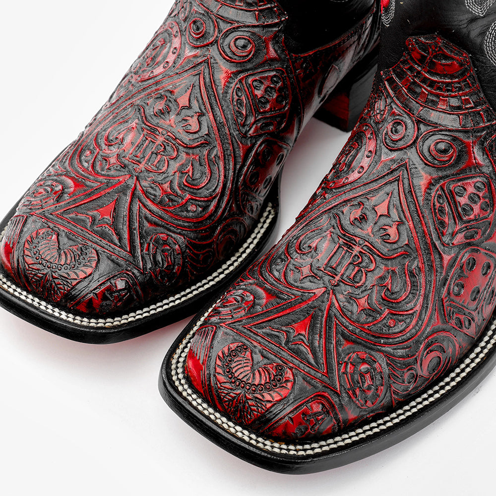 Men's Ace of Spades Cowboy Boots