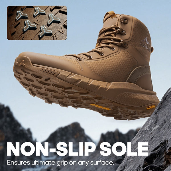 Men's Brown Lightweight Military Tactical Boots