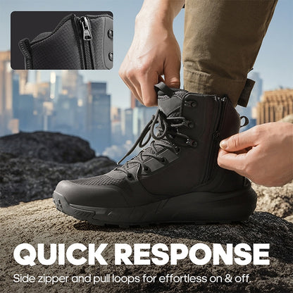 Men's Black Lightweight Military Tactical Boots
