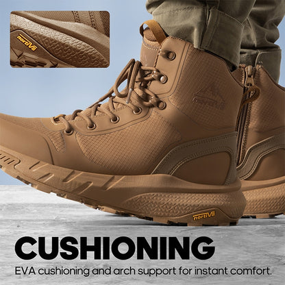 Men's Brown Lightweight Military Tactical Boots