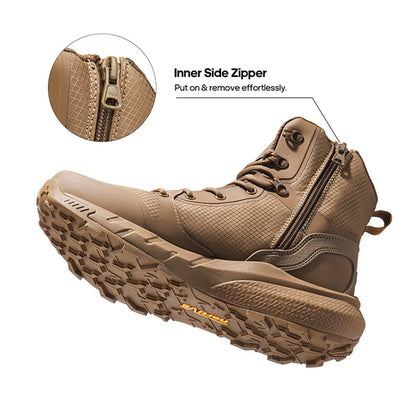 Men's Brown Lightweight Military Tactical Boots