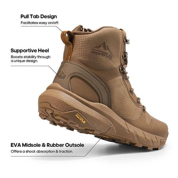 Men's Brown Lightweight Military Tactical Boots
