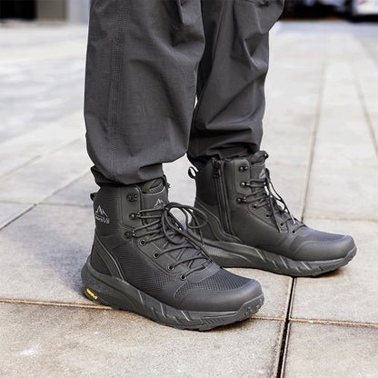 Men's Black Lightweight Military Tactical Boots