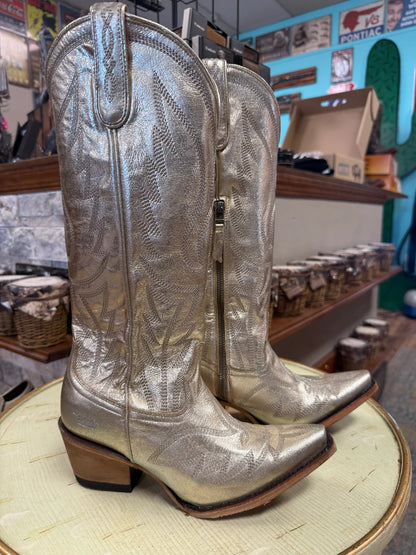 Women's Champagne Metallic Boots