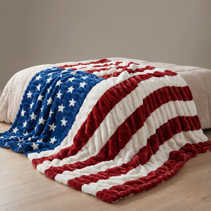 Patriots - Hugs Flag Blanket
