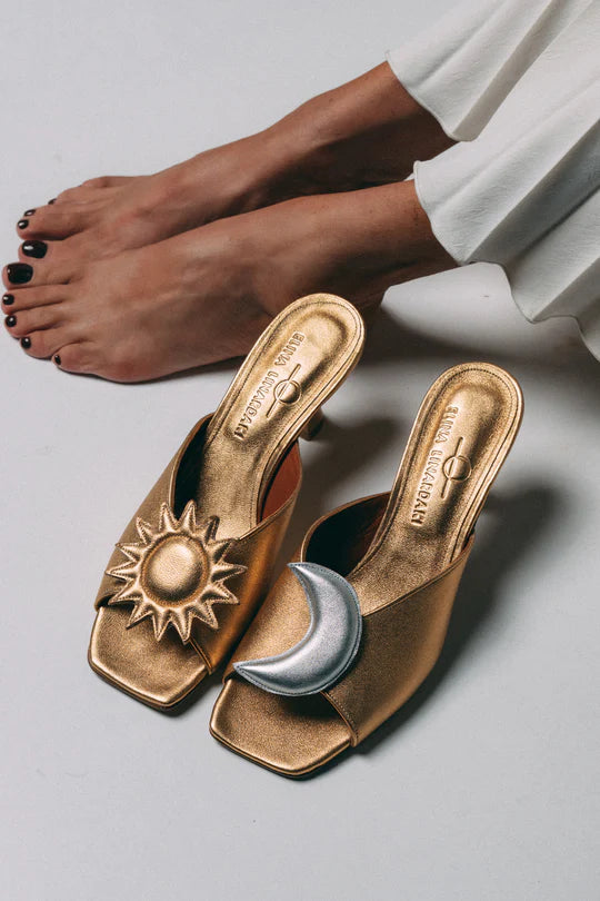 Sun & Moon low-heeled sandals