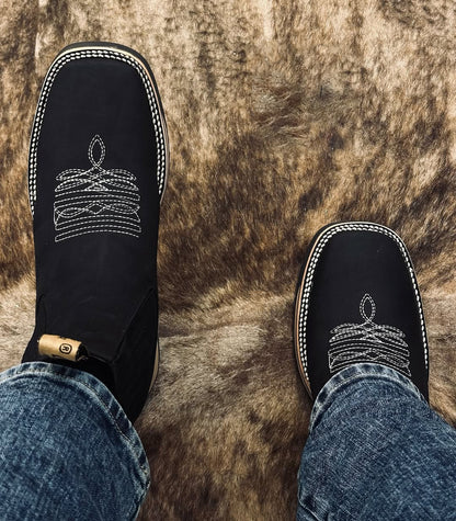 High-density puncture-resistant steel-toe cowboy work boots