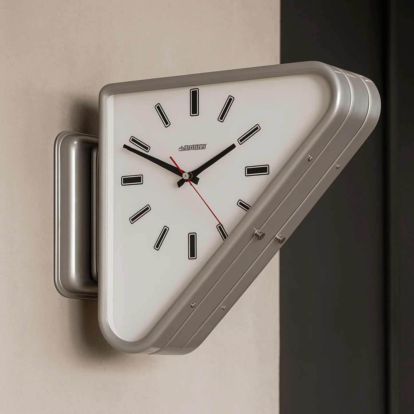 Double Triangle Wall Clock