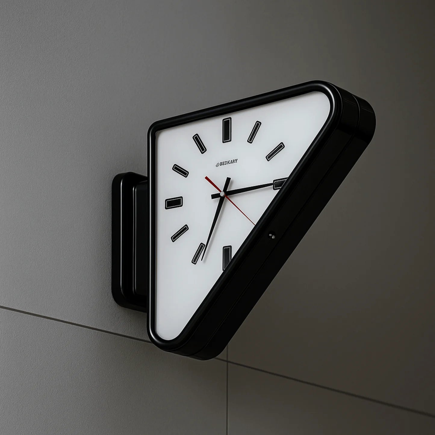 Double Triangle Wall Clock