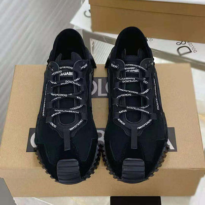Women's black canvas slip-on sneakers