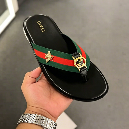 Black luxury versatile slippers