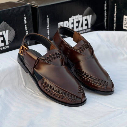 Luxury handcrafted genuine leather sandals