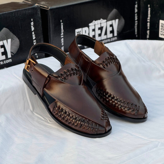 Luxury handcrafted genuine leather sandals