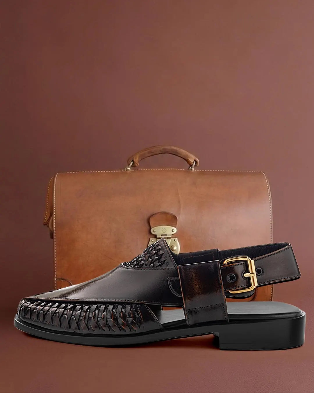 Luxury handcrafted genuine leather sandals