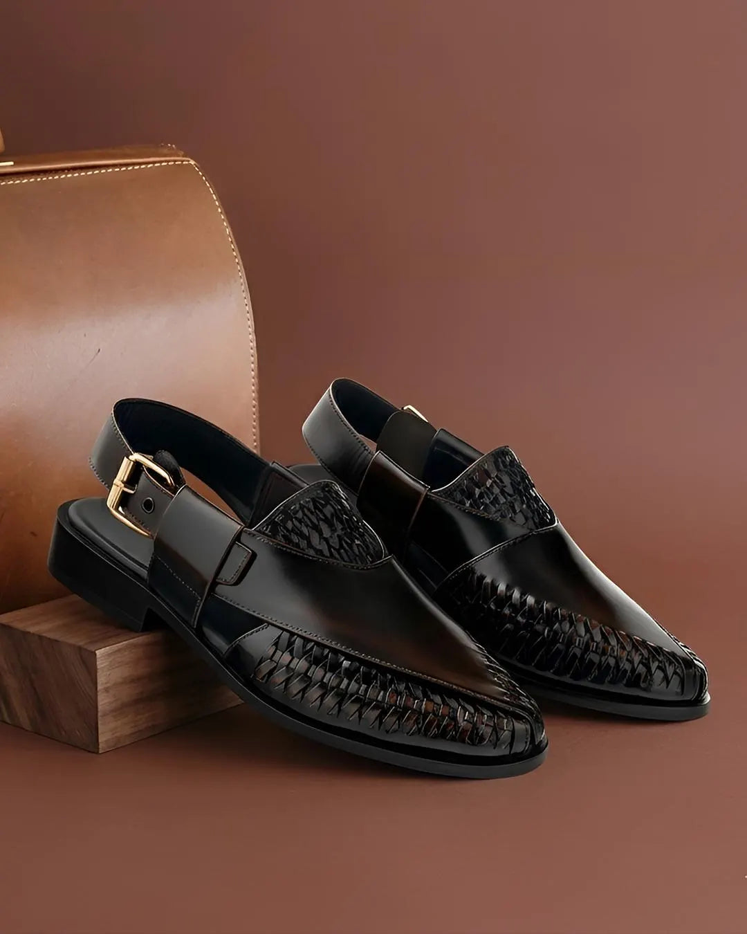 Luxury handcrafted genuine leather sandals