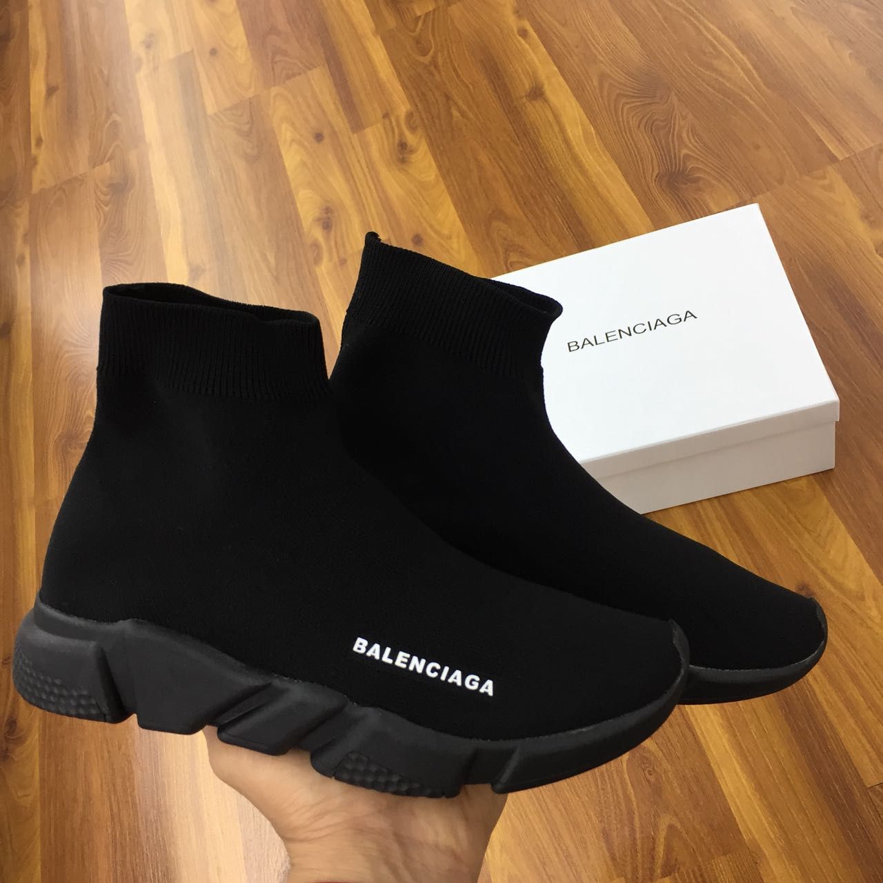 Men's Stretch Knit Sock Style Slip On Running Sneakers