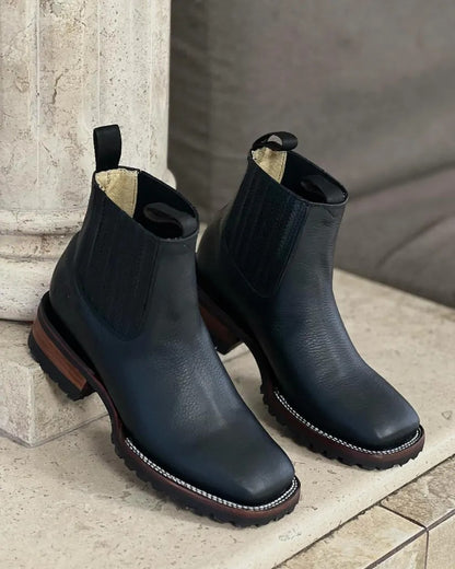 Men's square-toe cowboy boots