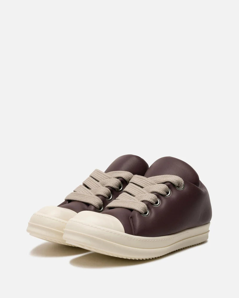 Chunky Lace Platform Leather Low Top Sneakers