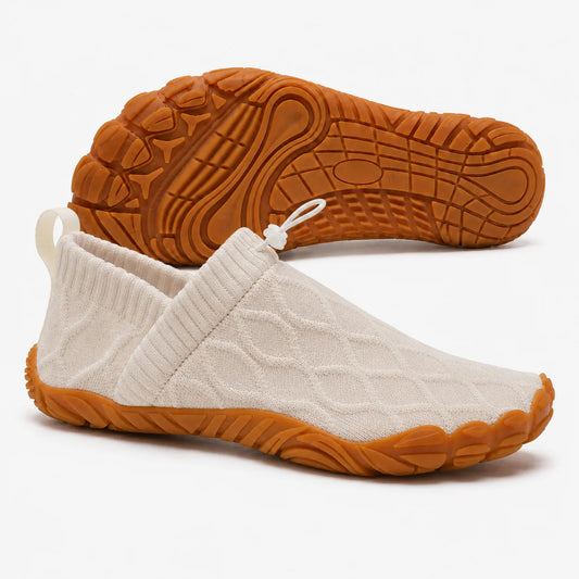 Beige Barefoot Walking Shoes - Super Comfortable
