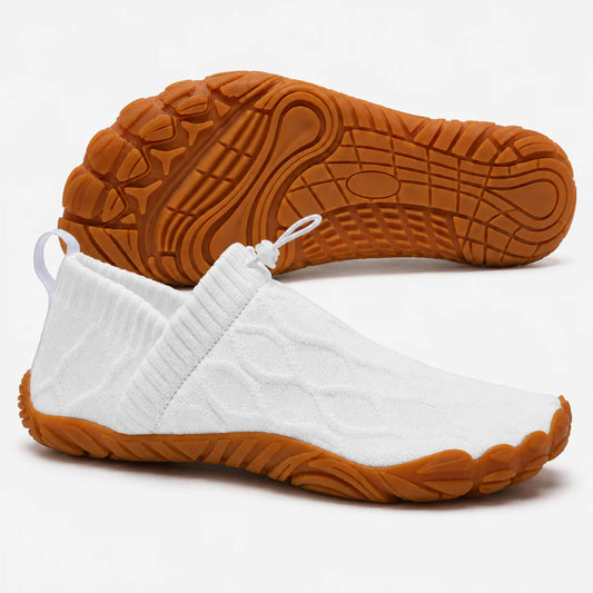 White barefoot walking shoes - super comfortable