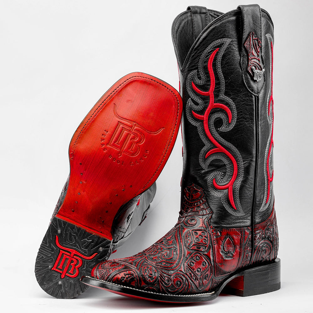 Men's Ace of Spades Cowboy Boots