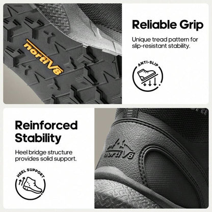 Black breathable mesh tactical patrol boots