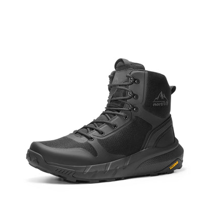 Black breathable mesh tactical patrol boots