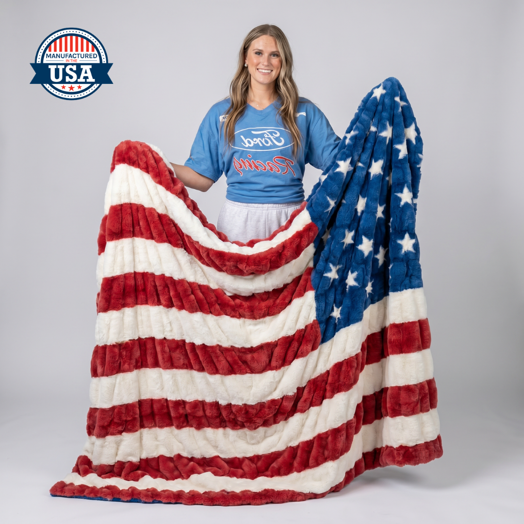 Patriots - Hugs Flag Blanket