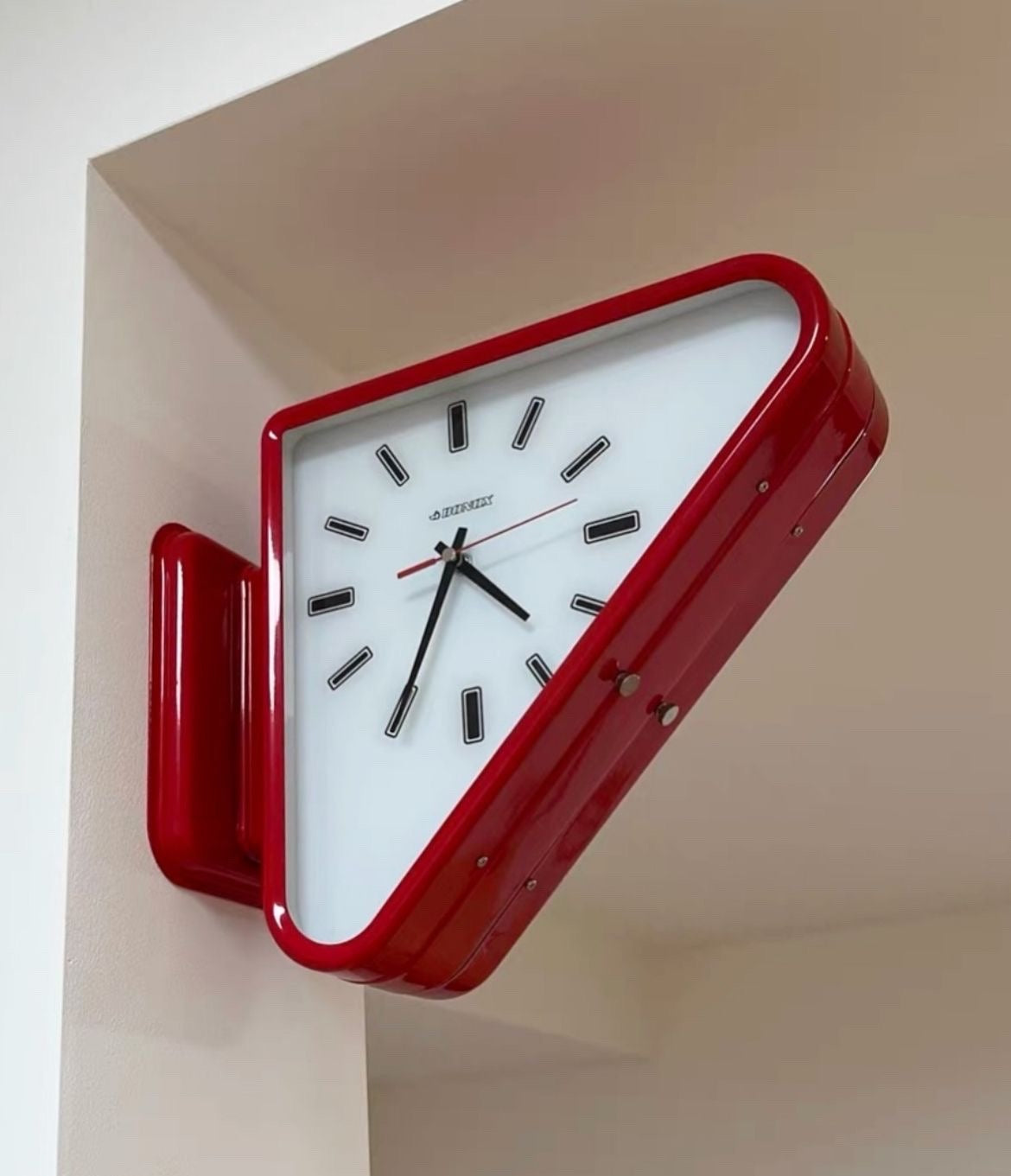 Double Triangle Wall Clock