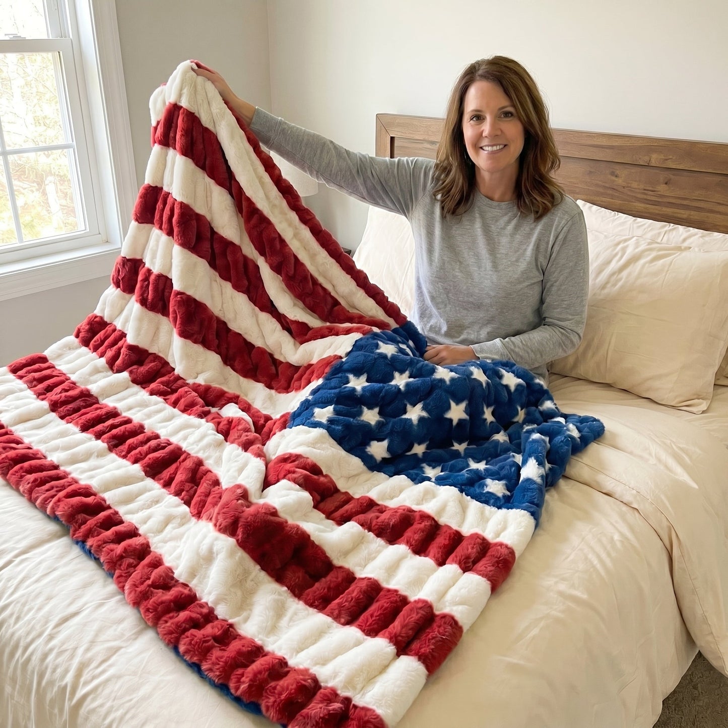 Patriots - Hugs Flag Blanket