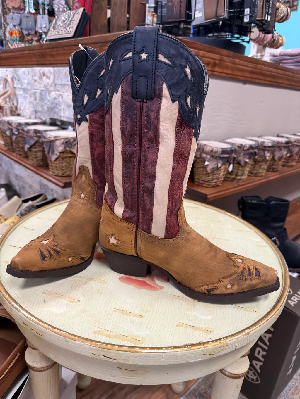 Women's Keyes Stars and Stripes Cowboy Boots