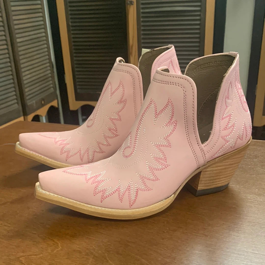 Women's Dixon Pink Western Ankle Boots