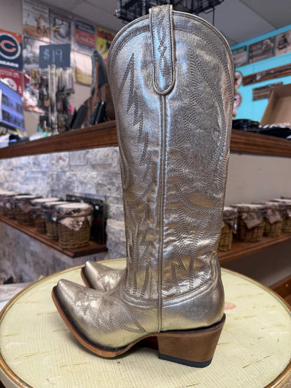 Women's Champagne Metallic Boots
