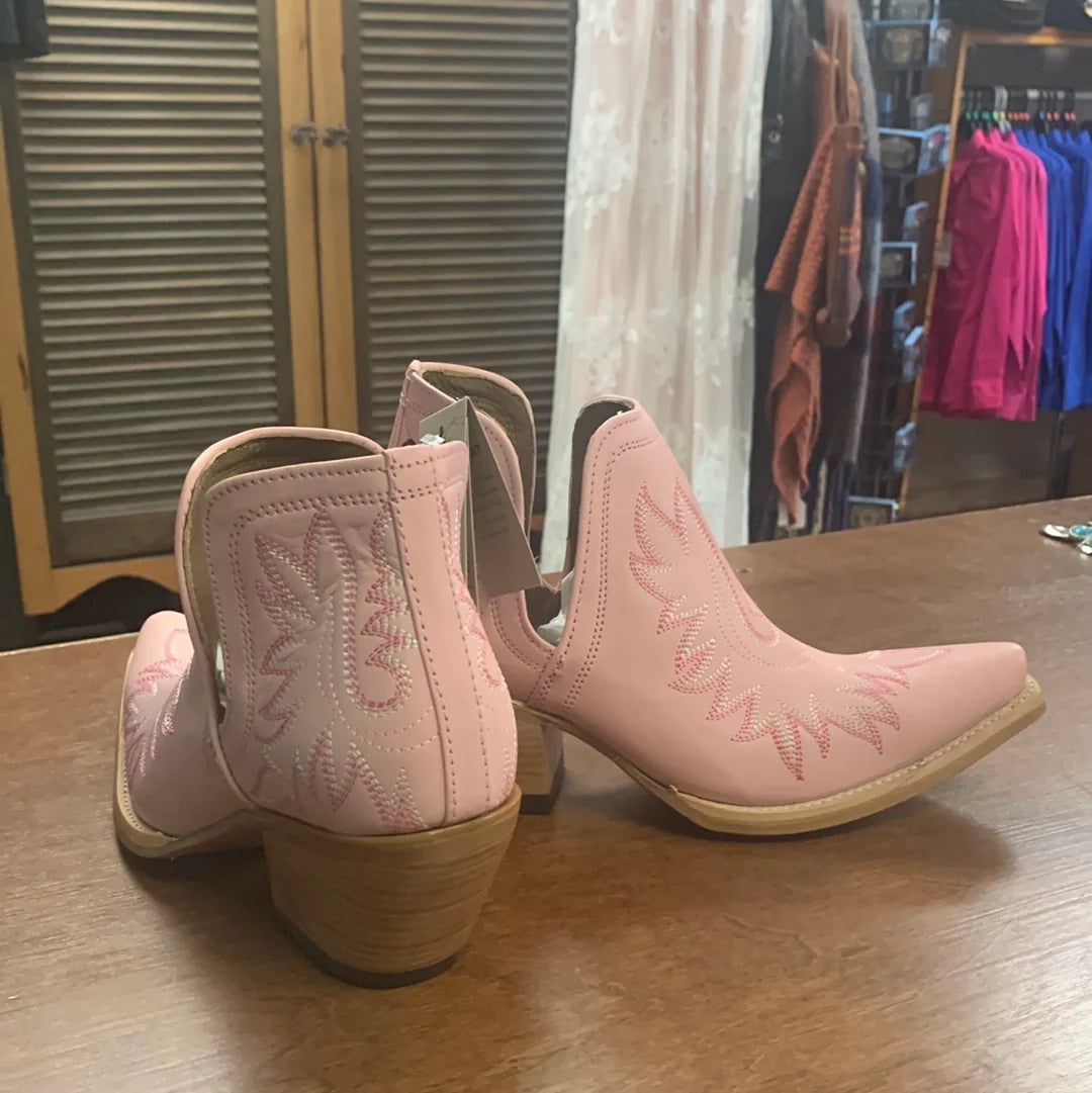 Women's Dixon Pink Western Ankle Boots