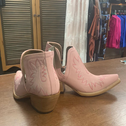 Women's Dixon Pink Western Ankle Boots