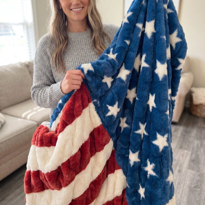 Patriots - Hugs Flag Blanket